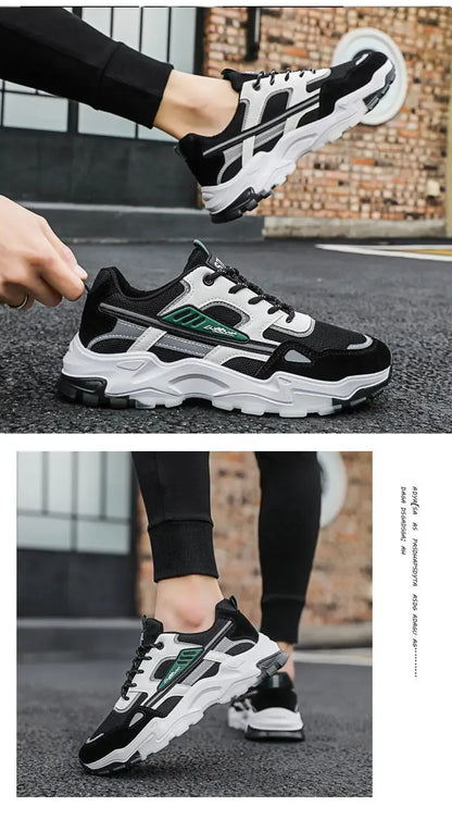 Men's Breathable Mesh Running Sneakers  Running Shoes Outdoor Anti-skid Sports Running Shoes Men Fashion Sports Shoes 2024.