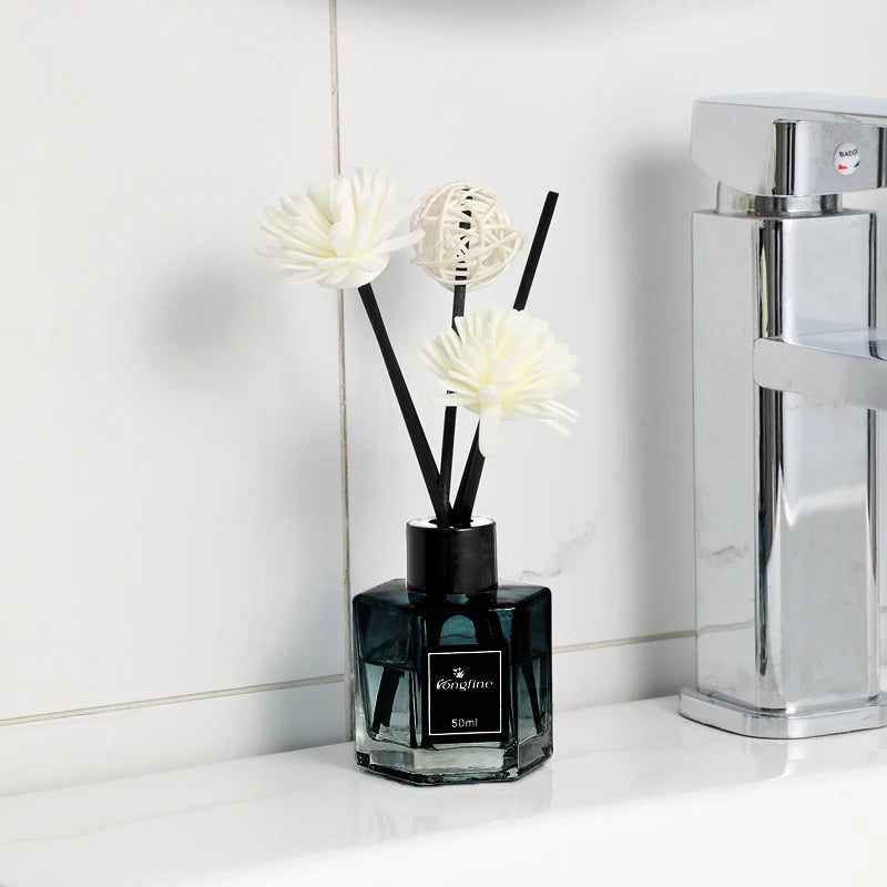 50ml Natural Essential Oils Air Freshener Romantic Aromatherapy Kits Gift Box Lavender Bergamot For Diffuser Home Bedroom Office.