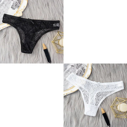 2 Pcs/Set Hot Sale Panties Women Sexy G String Lace Lingerie For Women Fashion Low Waist Thongs Soft Intimate Lady Underwear.