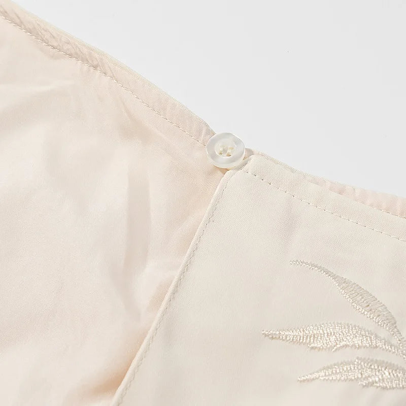 MUJER Embroidery Lace Long Skirt Woman High Waist Midi Skirts for Women Summer Beach Skirt Woman Tassel Women's Skirts Cylinder.