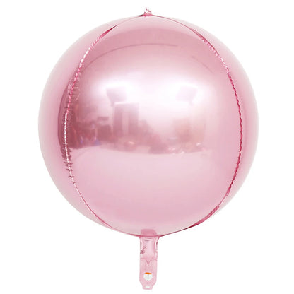 20/10/5Pcs 4D Runde Folienballons 10/18/22 zoll Metall Rose Gold Silber 4D Folienballons Helium Luft Globos Geburtstag Hochzeit Dekor