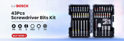 Bosch GO 3 Elektroschrauber-Set, 3,6 V, 5 Nm, kabellose Mini-Handbohrmaschine, wiederaufladbarer Schraubendreher, Bosch Multifunktions-Elektrowerkzeug