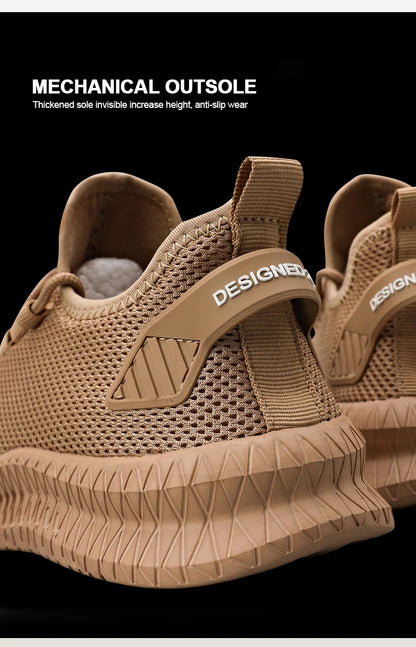 Men's Non-Slip Casual Sneakers Breathable Outdoor Jogging Training Hiking Sports Running Outdoor Women Weave Knit Lace Up Shoes.