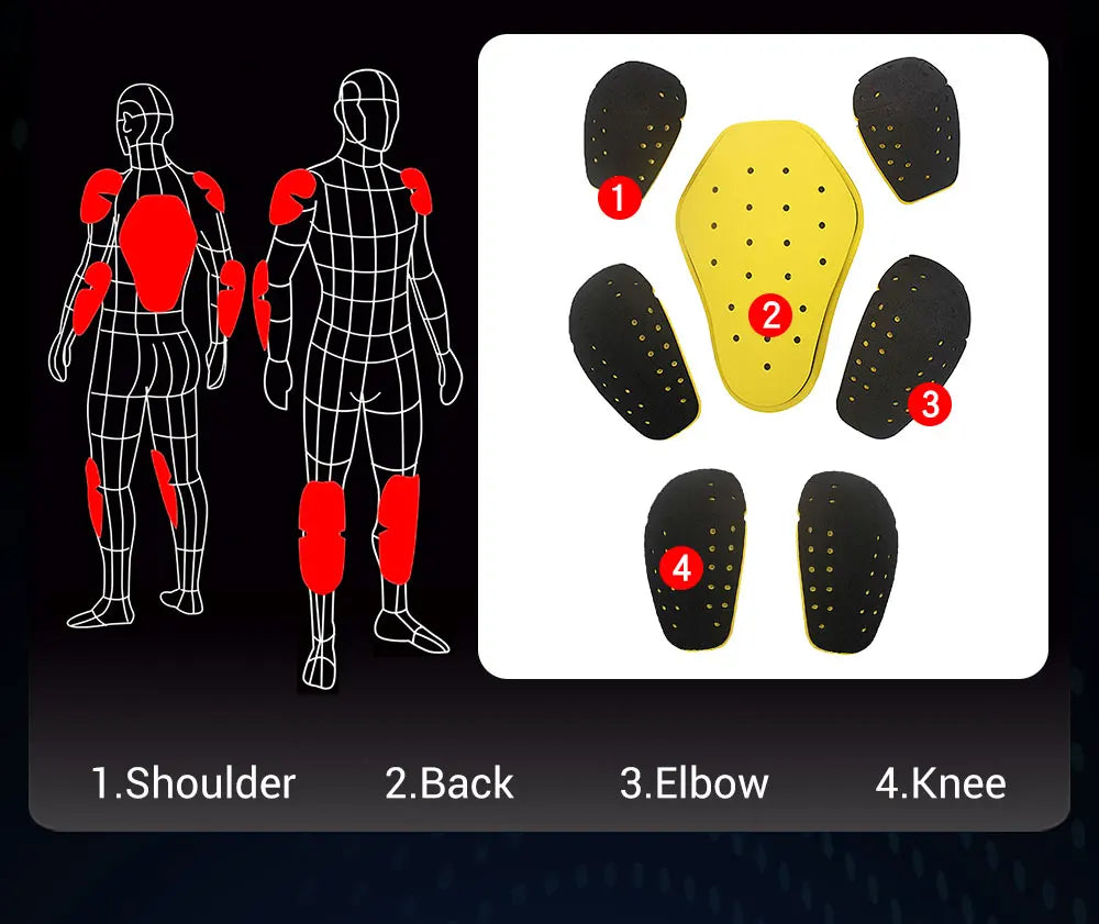 HEROBIKER Waterproof Motorcycle Jacket Man Racing Jacket Wearable Motorcycle Pants Moto Clothing With EVA Protection.