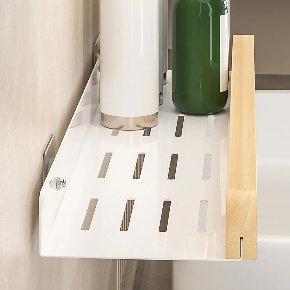 1PC Wandregal Kein Bohren Badezimmer Aufbewahrung Organizer für Shampoo Home Hotel Verwenden Badezimmerzubehör Schwimmendes Regal