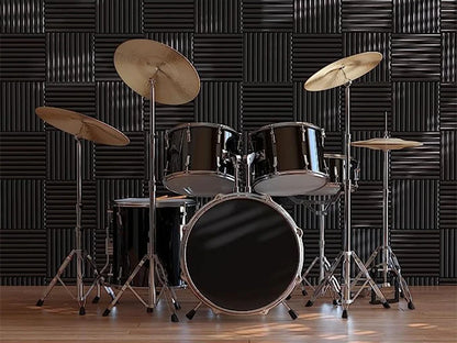 TOUO Sound-Absorbing Foam 6-48 Pcs Acoustic Foam Panels Wall Soundproofing Studio Acoustic Treatment Sound Absorbing Material