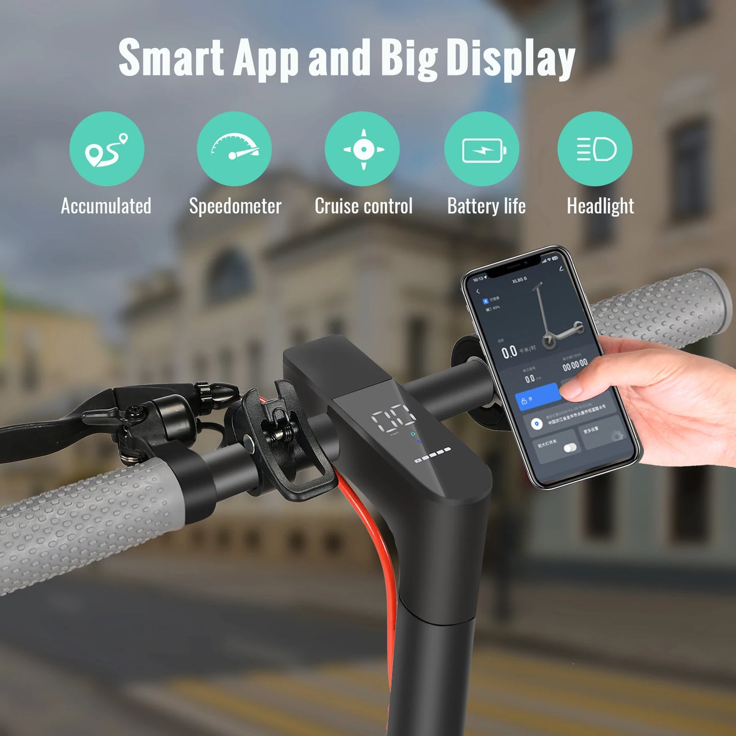 350W Folding Electric Scooter Aluminum Alloy  8.5" Tire 36V 10.4AH Lithium Battery With App Kick Scooter For Adults Escooter.