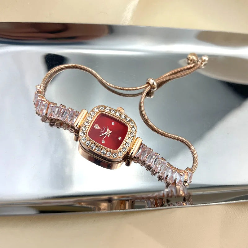 Luxury Women Watches Fashion Diamond Crystal Watches Elegant Quartz Wristwatches for Bracelet Female Wrist Watch Reloj Mujer.