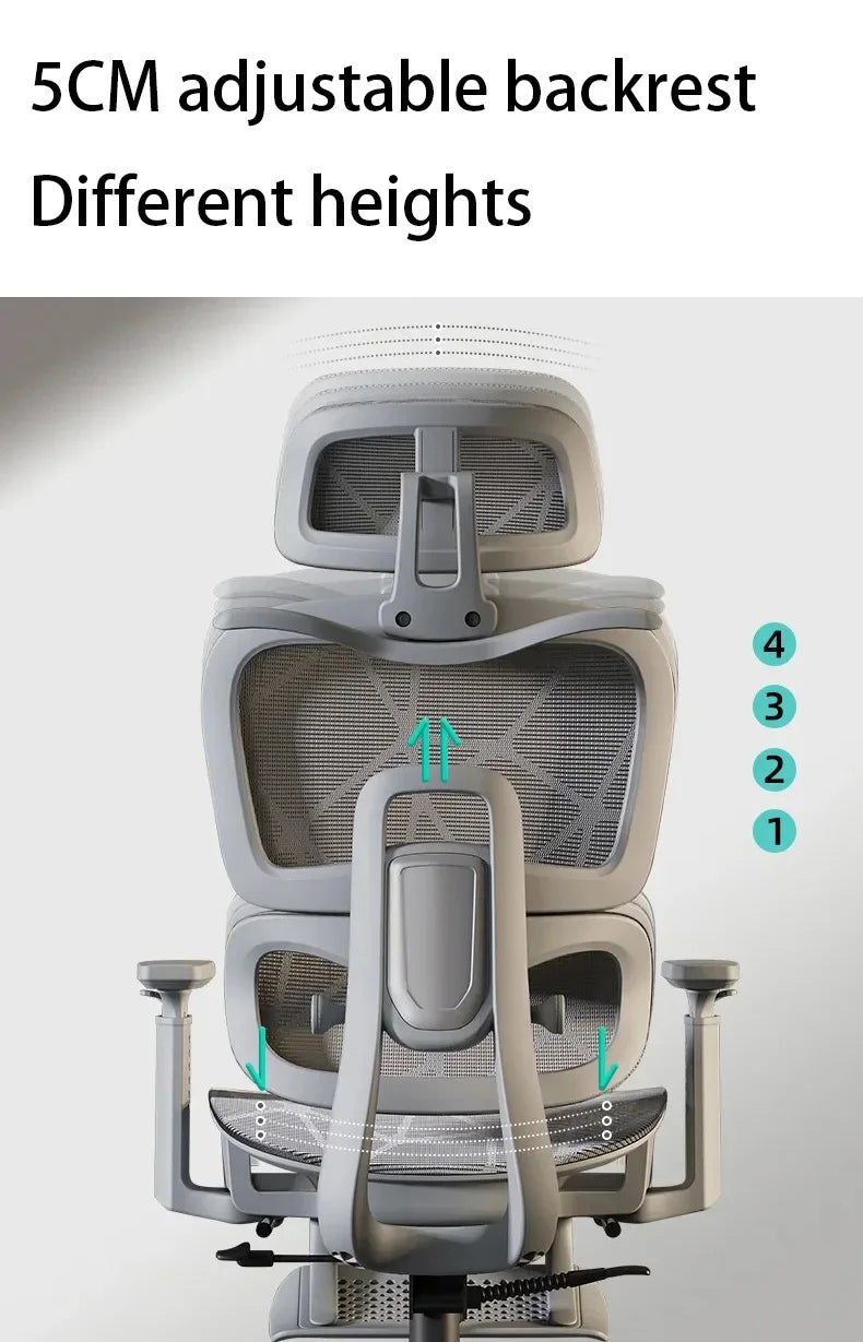 Verstellbare ergonomische Rückenlehne, Video-Gaming-Computerstuhl,