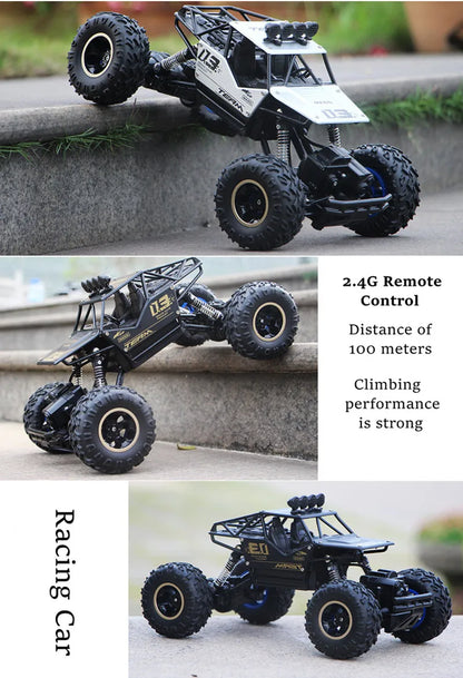 4WD RC Car 1:12 / 1:16 Off-Road All Terrains Remote Control Cars Radio Control Buggy Truck Racing Drift with Led Light Toys Gift