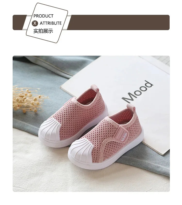 Children Casual Shoes Kids Sneakers for Toddlers Boys Girls Air Mesh Breathable Classic 2025 Spring Autumn Skate Shoes Anti-kick.