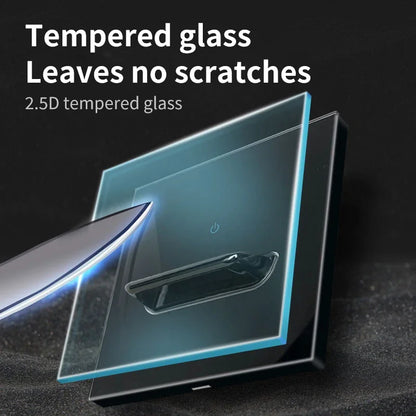 Glasscheibe Wand schalter LED europäische 16a Steckdose Retro Kippschalter eu uk Standard 2-Wege-Buchse 1-4gang USB Home Dekoration.