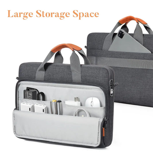 Laptop Computer Shoulder Bag Handbag Waterproof Briefcase Man Women 13 14 15.6 16 17 inch Bags for Macbook Air Samsung Accessory.