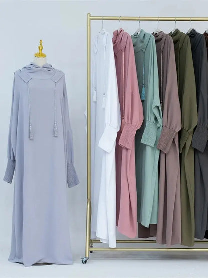 Ramadan Niqab Khimar Muslim Abaya Damen Dubai Turkey Islam Prayer Clothes Women Jilbab Modest Dress Kaftan Robe Femme Musulmane.