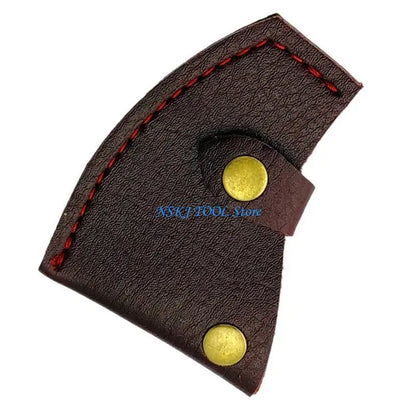 L8RC -Lederachsen Kopfabdeckung mit Knopfklammetaille Hütte Hülle Achsen Kopfhülle