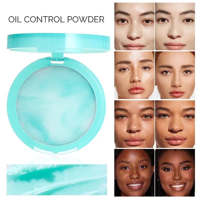 CandyBella Emerald Green Pressed Powder - Oil Control Finisher & Bronzer, Lightweight Invisible, Buildable Natural Contour, New!.