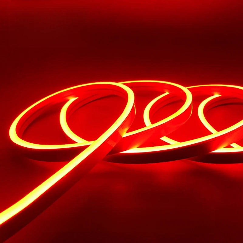 4x8mm Super Thin LED Neon Strip Light DC12V Flexible Waterproof Silicone Tube Diffuser Recessed Cabinet Bedroom Tape Neon Lights