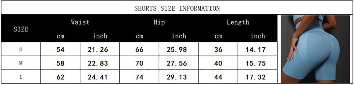 Seamless Shorts for Women Yoga Shorts Push Up Booty Workout Gym Shorts Fitness High Waist Sports Short Women Clothing.