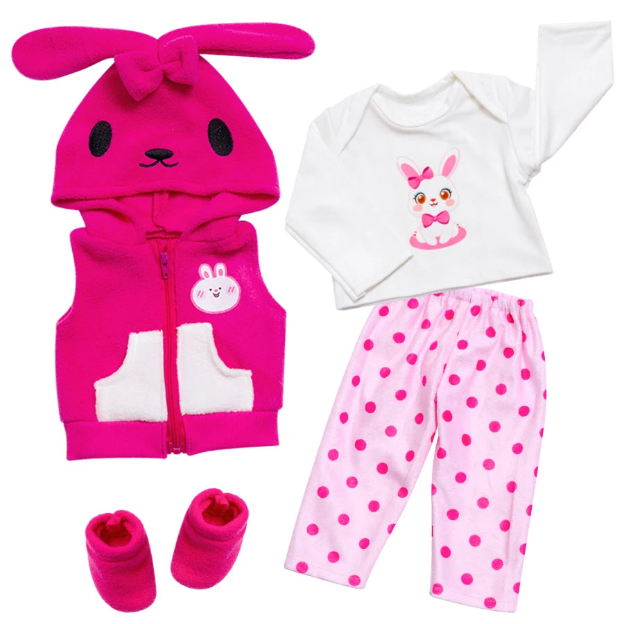 New Doll Clothes For 20-22Inch Baby Doll 50-55cm Reborn Babies Doll Clothes.