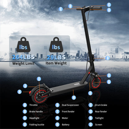 JUICEASE M365 P7 Electric Scooter 35KM Range 600W Powerful Motor 20°Climbing 36V 10.5AH with Turn Signal Escooter Christmas Gift