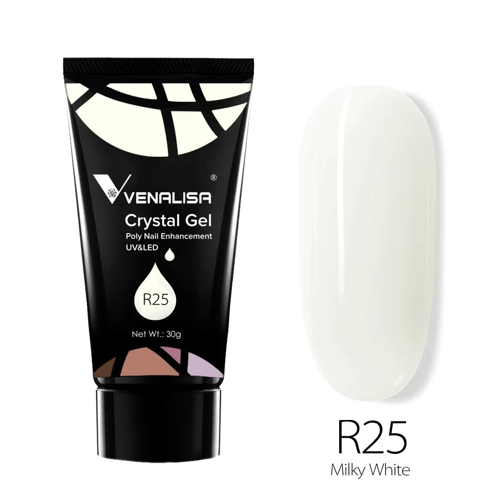 VENALISA Poly Nail Gel Nail Acrylic Gel Self Leveling Natural Pink Prolong Gel Clear Color Crystal Gel Nail Nail Art Jelly Gel