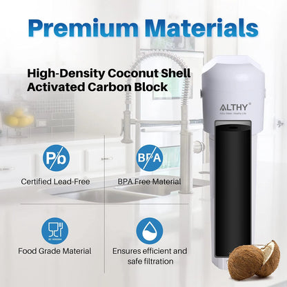 ALTHY Under Sink Drinking Water Filter Purifier -NSF/ANSI Certified Direct Connect Under Counter Drink Water Filtration System.