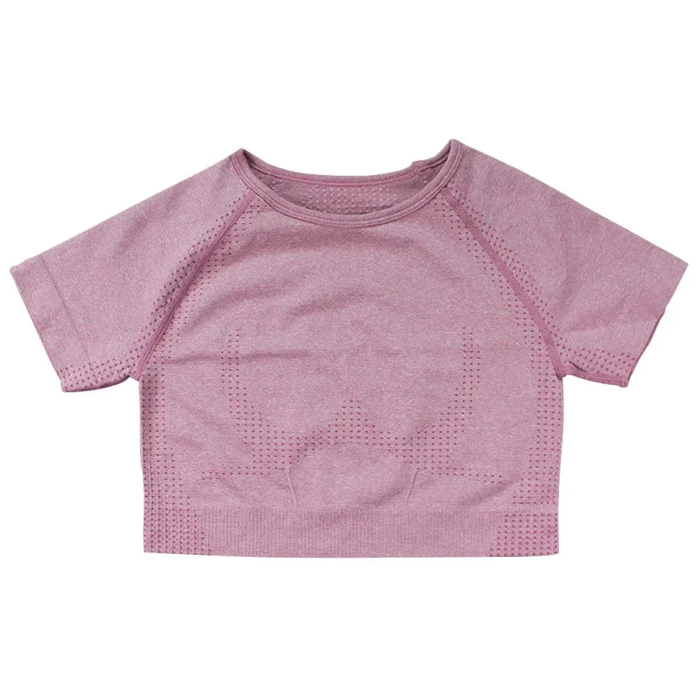 Seamless Dot Dot Yoga Suit High Waist Outdoor Sports Vest Running Quick Dry Top Fitness Yoga Pants Set Exercise Workout Clothes