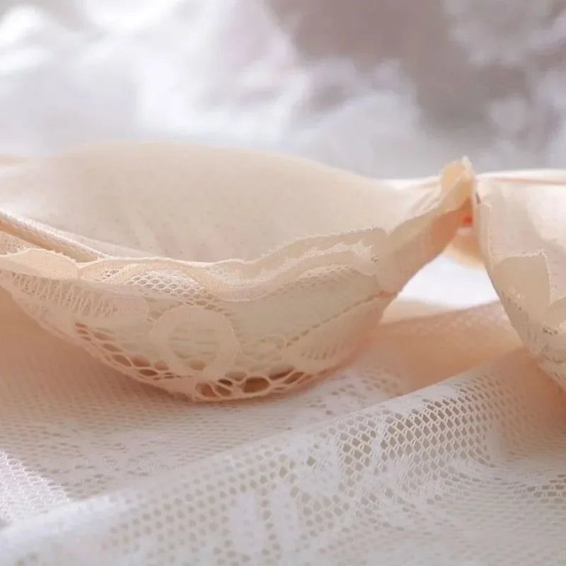 Thickened Extra Thick 12cm Small Chest Flat Chest Gathered Bra No Steel Ring Extra Thick 8cm Bra Closed Breast Sexy.