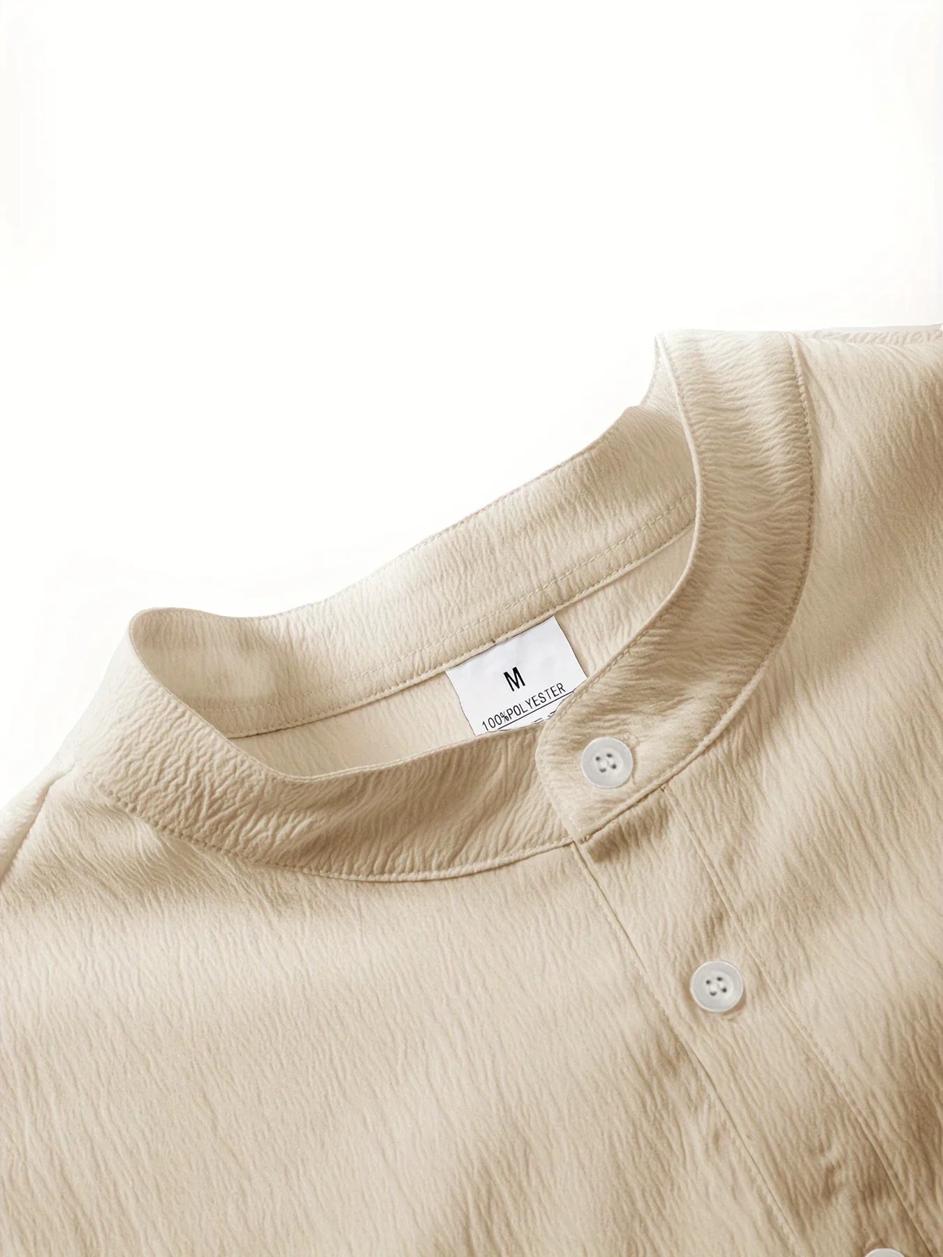 Summer Men's Two Pieces Casual Outfit Loungewear Solid Color Long Sleeves Shirt Breathable Trousers Suits Men Loose Streetwear.