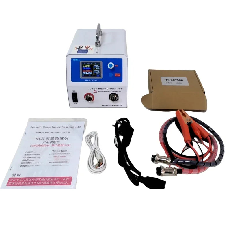 Heltec 10A-50A Lade-/Entlade-Batteriekapazitätstester für 18650/21700 LiPo/LiFePO4 5V/30V elektronischer Lastleistungstester