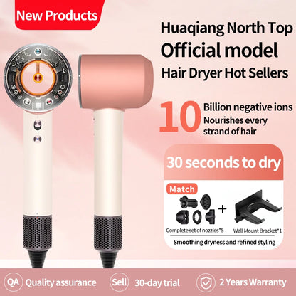 5 in 1 Professional Hair Dryer, with Hot and Cold Air Functionality - Lightweight and Thermostatic Styling Tool for Smooth Hair