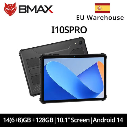 BMAX tablet I10S Pro Three-proof tablet Max14GB Memory(6GB+8GB) 128GB Storage Android 14 UNISOC T616 ARM Mail G57 4G Full Netcom.