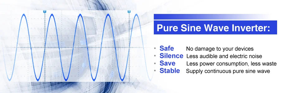 6000W Peak Pure Sine Wave Solar Inverter 24V 220V Car Power Inverter 12V 36V 48V DC to  110V 120V 230V 240V AC Voltage Converter.