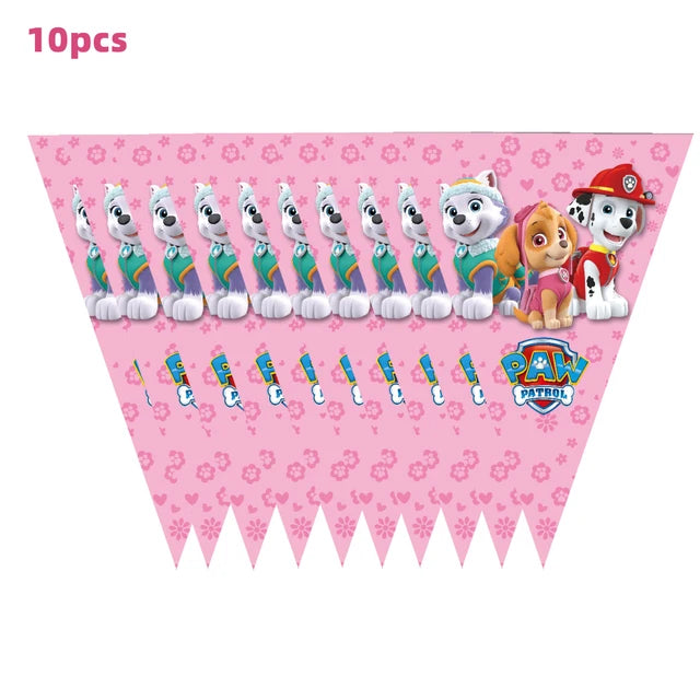 Paw Patrol Rosa Geburtstag Skye Thema Party Dekorationen Geschirr Set Pappteller Tassen Servietten Für Kind Party Liefert Spielzeug Geschenke