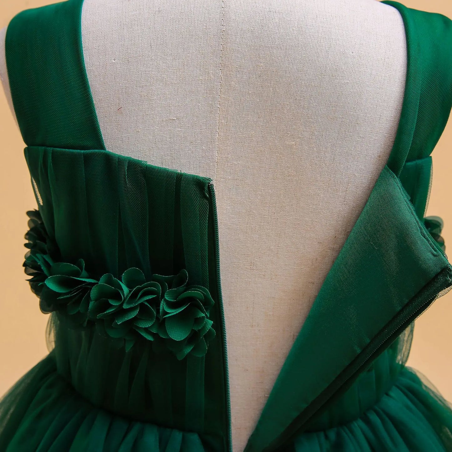 Mädchen Partykleider Weiß Langes Hochzeit Brautjungfer Prinzessin Kleid Abend Tüllkleid Abschlussball Klavier Performance Kleid