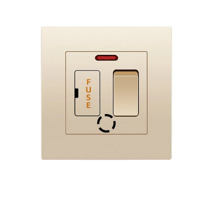 UK Standard 13A Gold USB Stecker Wandsteckdose Lichtschalter, 220V Universal 6-Loch-Doppelsteckdose mit 2,1A USB-Ladeanschluss