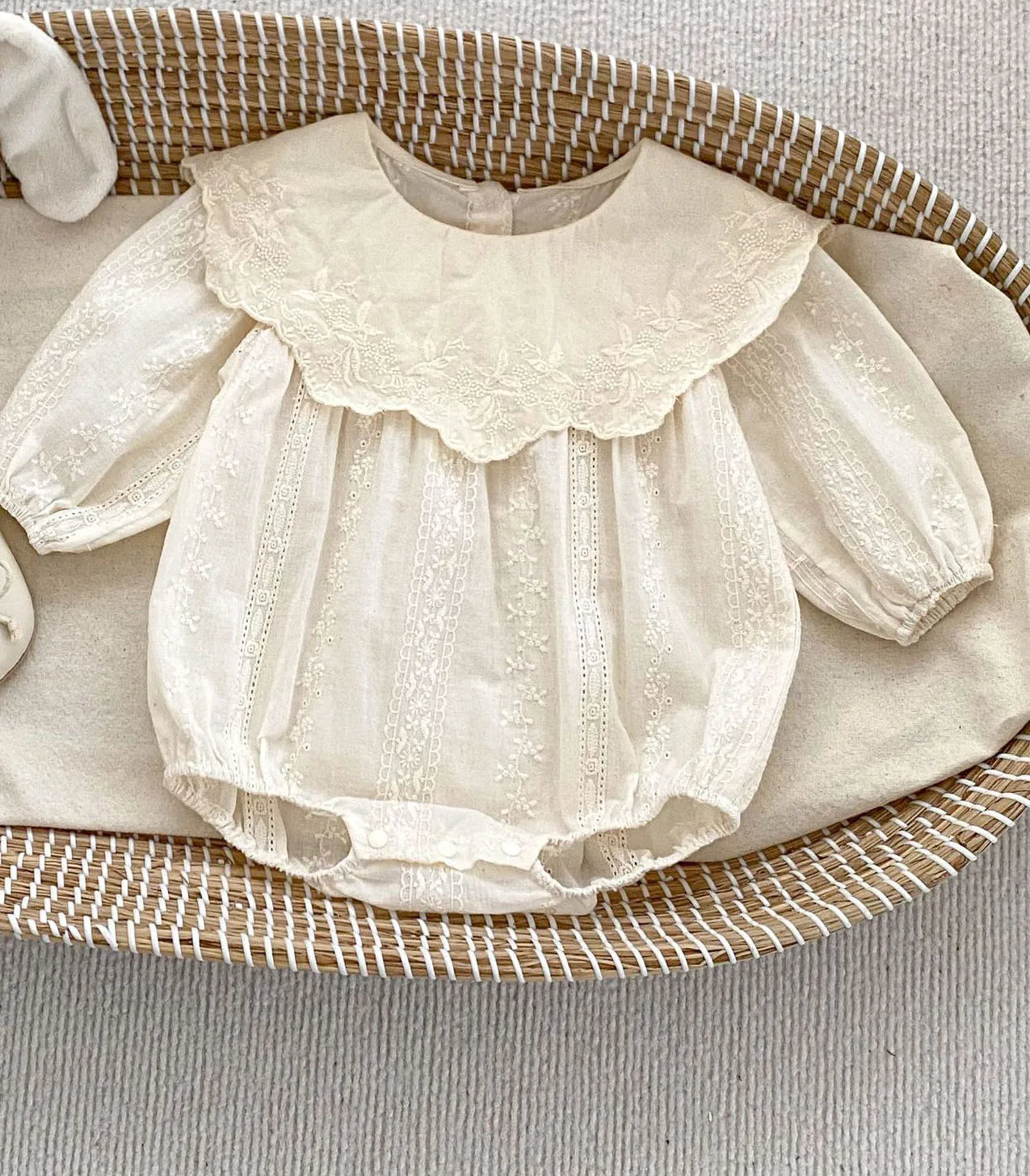 Frühling Baby Body Schwestern Kleid Blume Stickerei Kleid für Kleinkind Mädchen Kleinkind Outfit