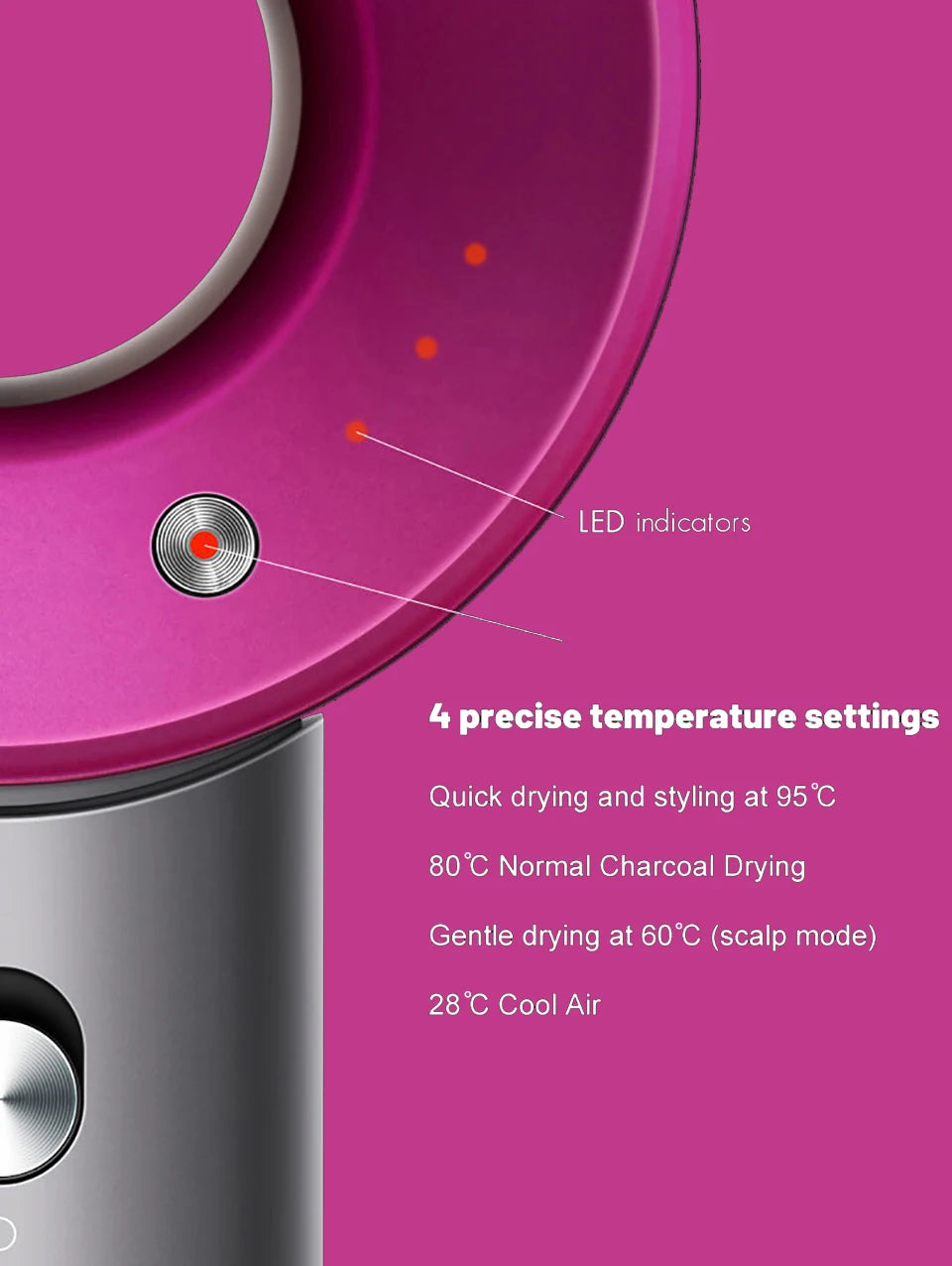 Diffuser Hairdryer Ionic 5in1 Professional Electric Hair Dryer Heat Leaf Blow Drier With Diffuser Ion Leafless Air Blower Woman.