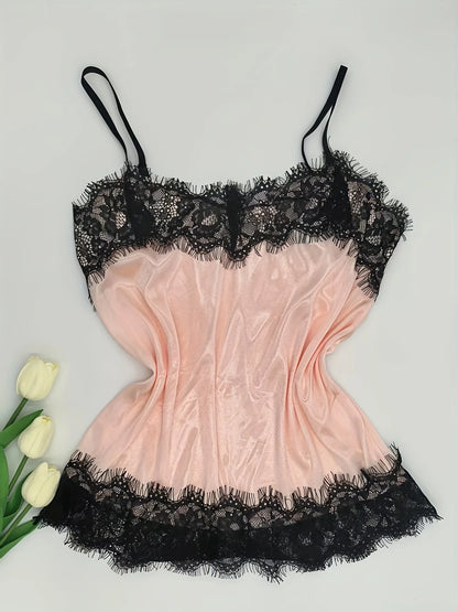Sommer Spitze Seide Pyjama Set Frauen Nachtwäsche Sexy Dessous Leibchen Shorts Cami Top Bequeme Casual Pijamas.