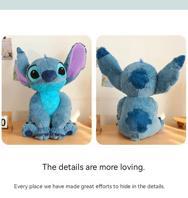 Disney Stitch Angel Stuffed Plush Toy Kawaii Lilo & Stitch Cartoon Plush Doll Stress Relief Pillow Comforting Toy for kids Gifts.