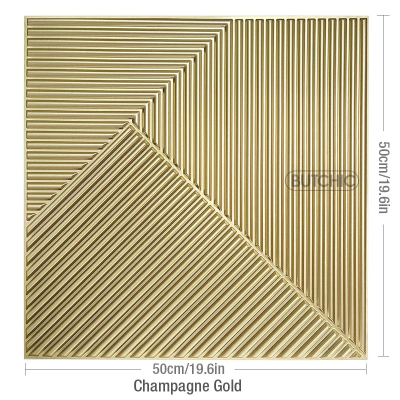 4pcs/ 50x50cm 3D Wall Panels Indoor Wall Decoration for Living Room Bedroom Hotel Office Mural Tile-Panel-Mold 3D Wall Sticker
