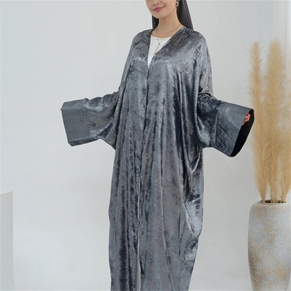 Ramadan Eid Open Dubai Luxury Abaya Damen Modest Kimono Coat 2025 Muslim for Women Islam Clothing Kebaya Robe Femme Musulmane