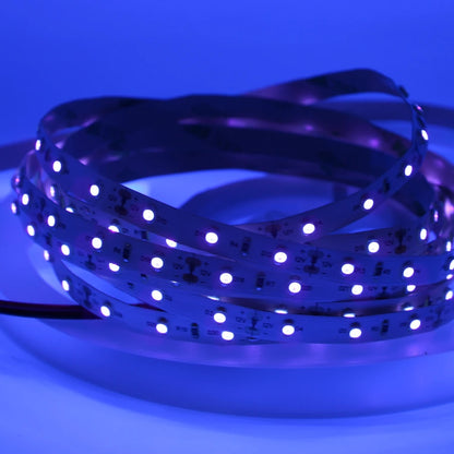 UV LED Strip Light 12/24V 60/120/240LEDS/M Ultraviolet LED Diode Ribbon SMD 2835 Purple Flexible Tape for DJ Fluorescence.