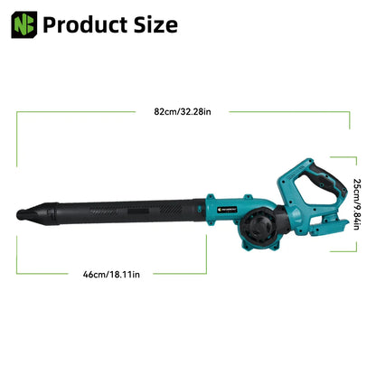 NEWBENY 3 Gänge bürstenloses elektrisches Luftgebläse, kabellos, verstellbare Rotation, Blatt-Schnee-Staubreiniger-Werkzeug für 21 V 18 V Batterie