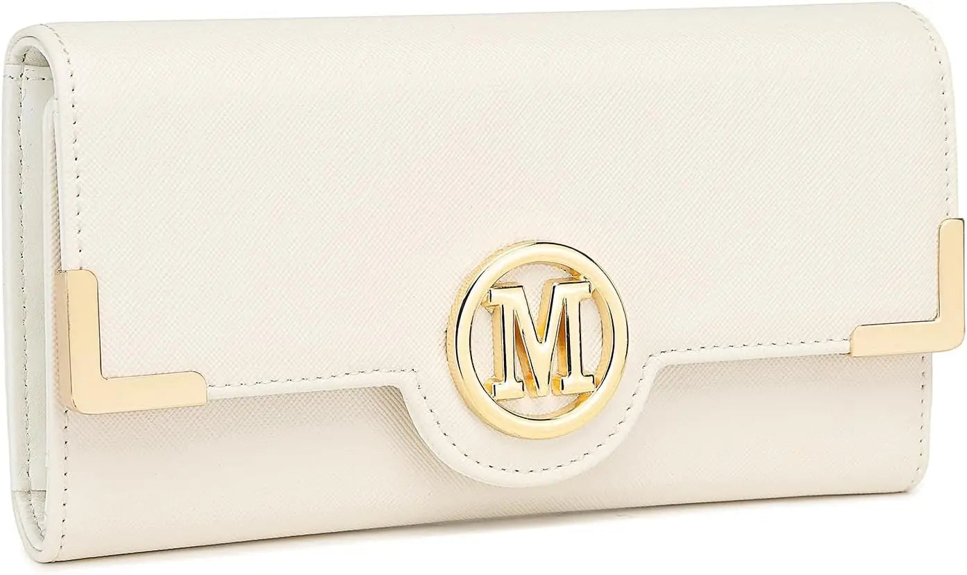 Miss Lulu WOMEN'S purse Long Wallet with zipper PU leather Card hand fan keys Holder Phone Case.