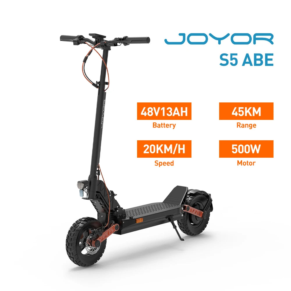 JOYOR S5（ABE）Adult Electric Scooter 500W Motor 48V13AH Battery Foldable E-Scooter 10 Inch Air Tire City commuting Escooter.