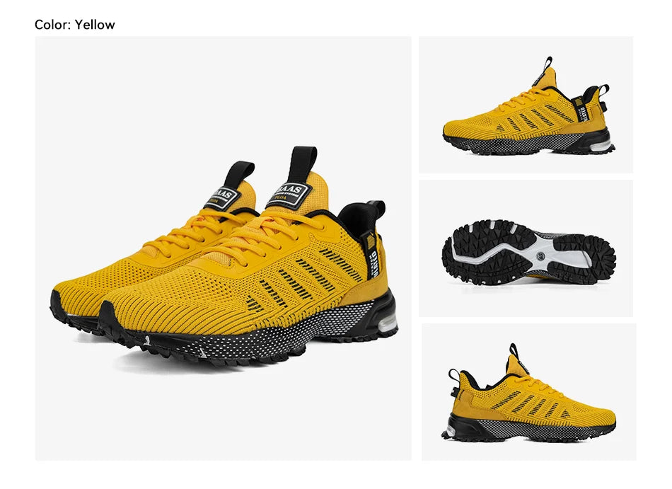 Men's Running Shoes Baasploa Male Sneakers Shoes Breathable Mesh Outdoor Grass Walking Gym Shoes For Men Plus Size 41-50.