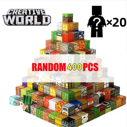 500pcs DIY Magnetics Building Blocks Mini World Magnetic World Kids DIY Model Building Blocks Puzzle Blocks For Children's TOYS