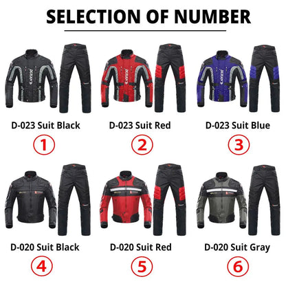New Winter Motorcycle Jacket Warm Motorcycle Pants Wear-resistant Motorcycle Motocross Jacket Windproof Moto Protector.