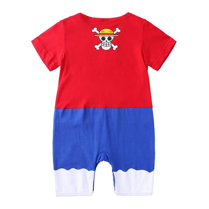 0-2 Jahre Baby Junge und Mädchen Strampler Neugeborenen Sommer Kurzarm Overall Baby Anime Cartoon Baumwolle Cosplay Kostüm